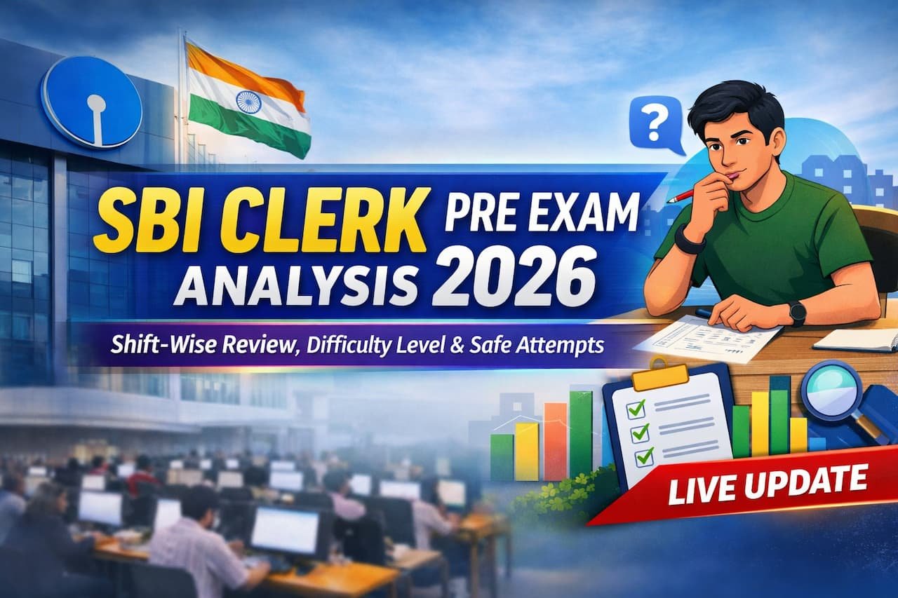 sbi clerk pre exam analysis